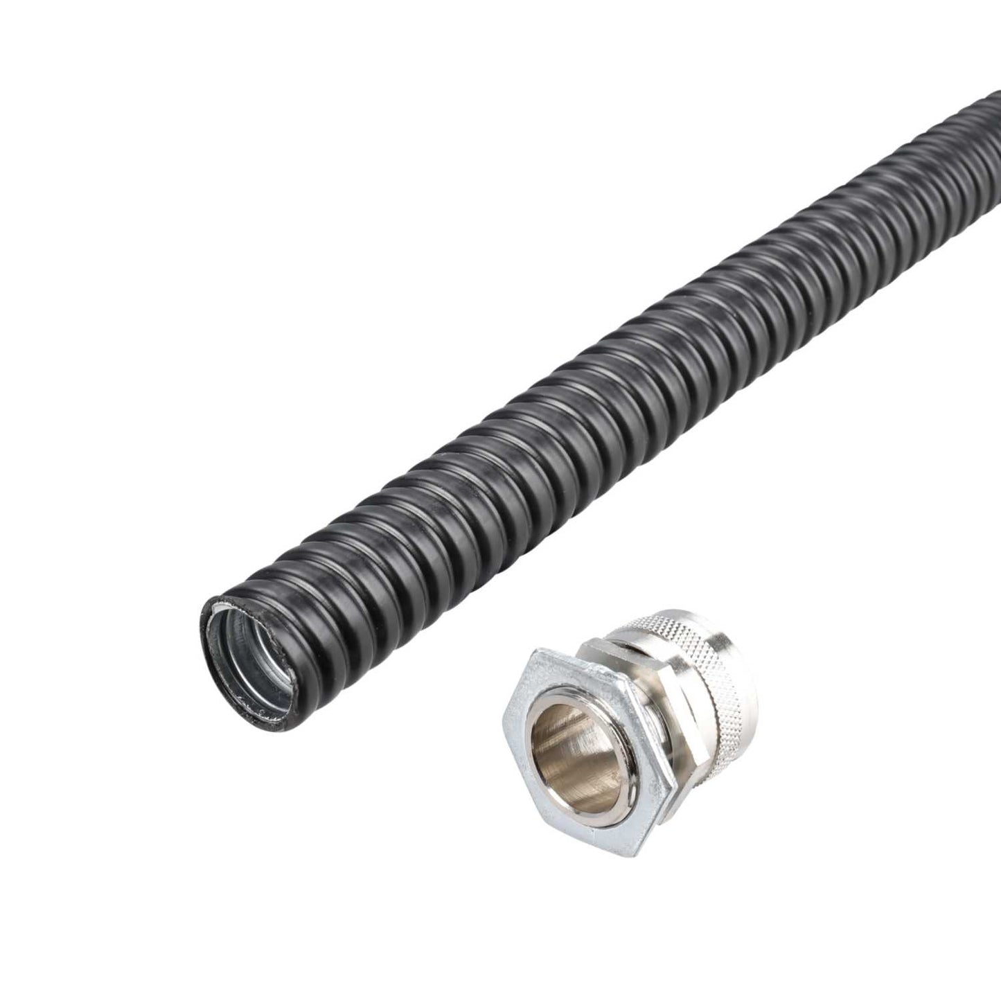 Atkore Koreflex 25mm PVC Galvanised Steel Flexible Conduit Pack (10m Reel and 10 Fixed Glands)