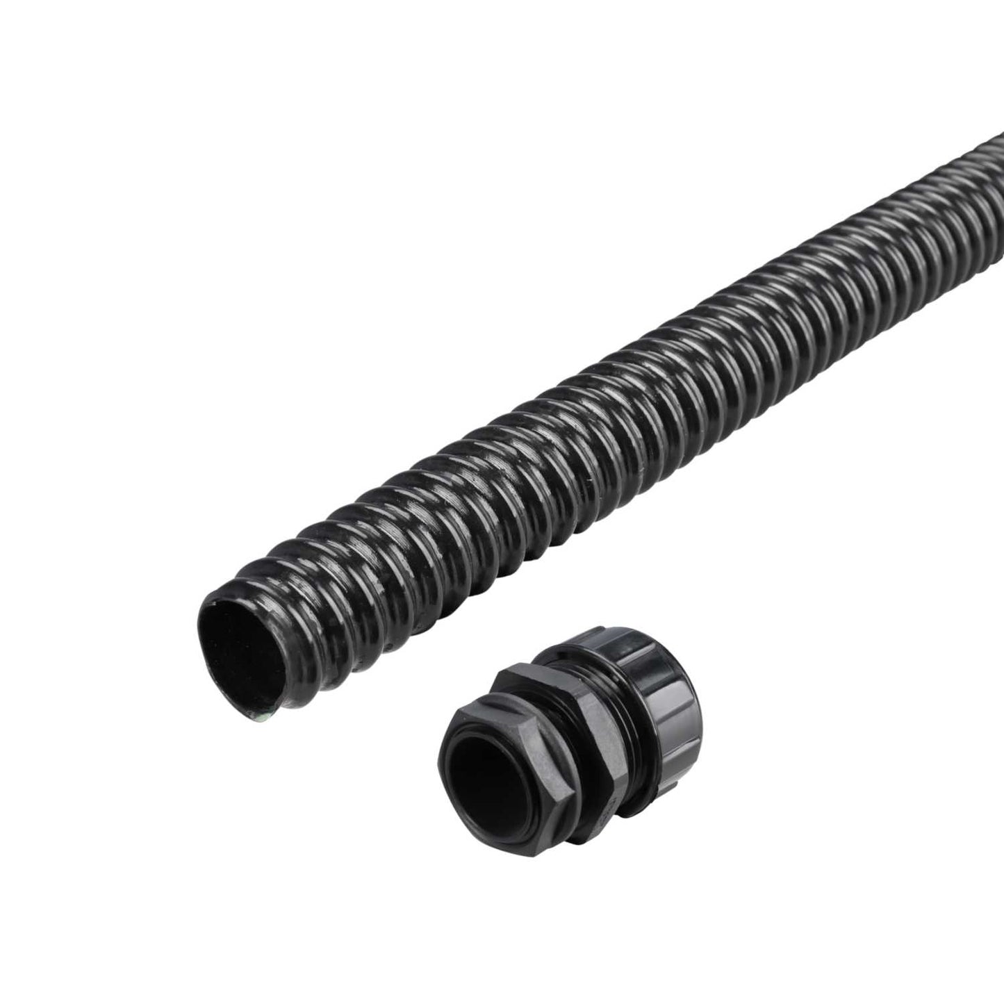Atkore Koreflex 25mm Spiral Re-Inforced Flexible Conduit Pack Black (10m Reel and 10 Glands)