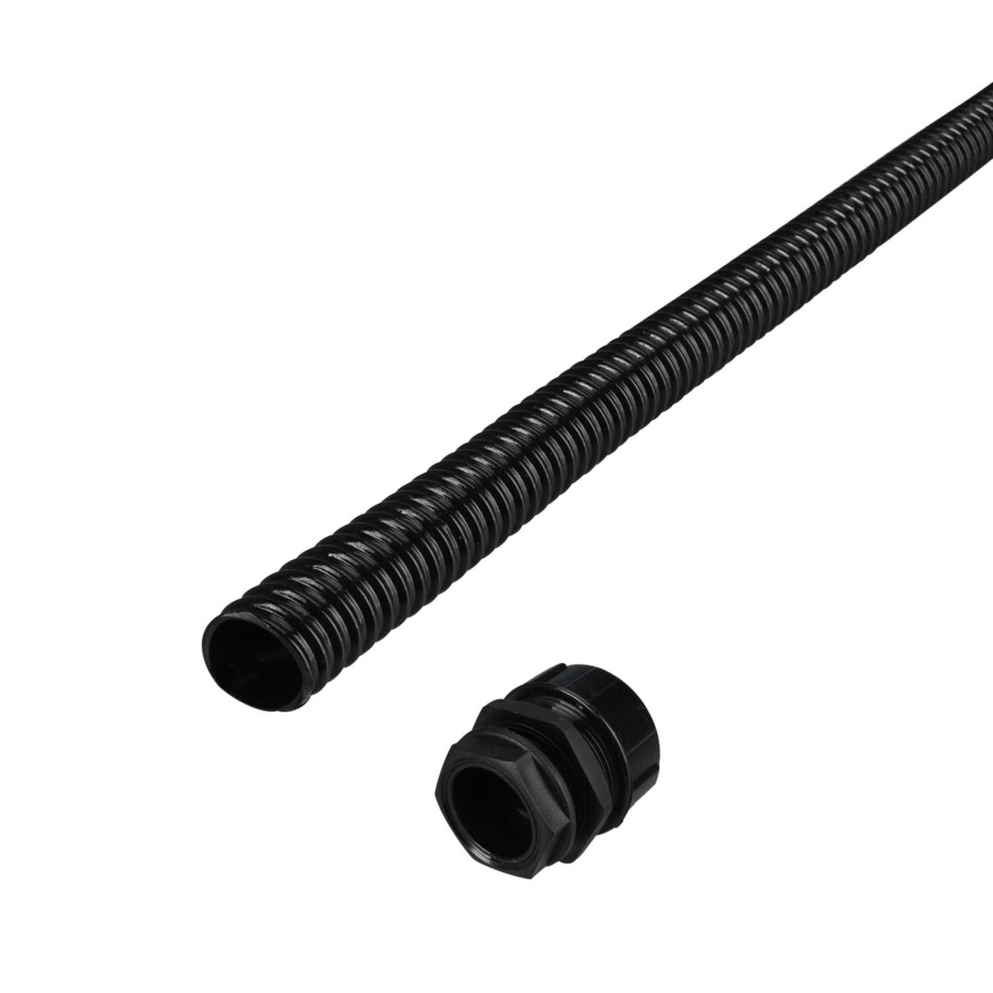 Atkore Koreflex 32mm Spiral Re-Inforced Flexible Conduit Pack Black (10m Reel and 10 Glands)