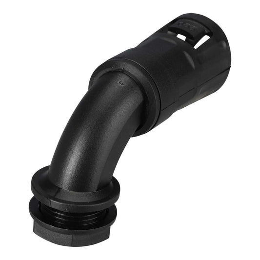 20mm Male 90° Bend Gland - Nylon (Sold in 1's)