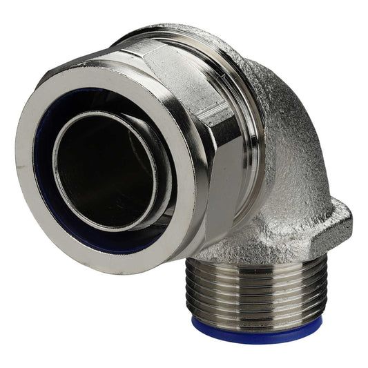 Flexicon LTP Range 25mm Male Fixed 90˚ Elbow Liquid Tight Conduit Gland (Pack of 10)