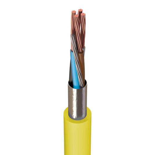 Amokabel Flexishield 1.5mm² 4 Core Shielded Lsoh Rodent Repellent Cable Yellow (100m Drum)