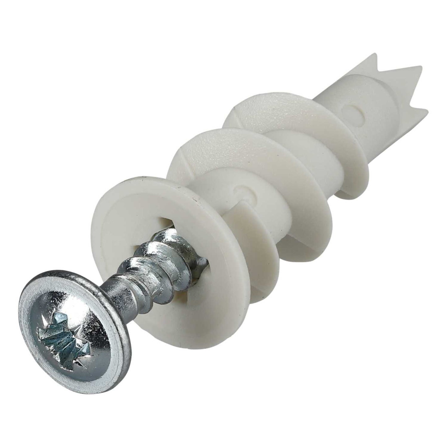 Forgefix Nylon Plasterboard Fixings and Screws (Box of 100)