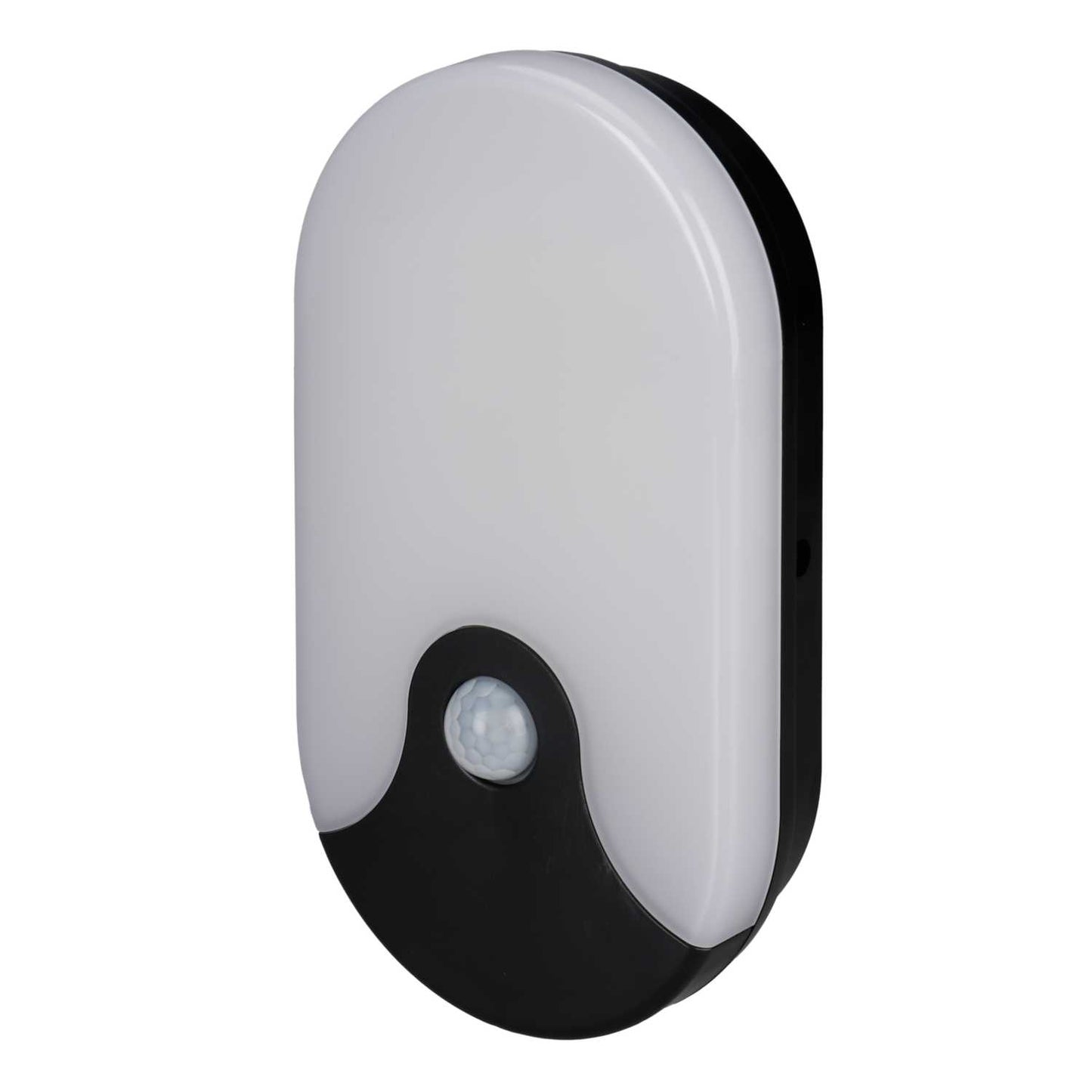 Forum Turus 15W LED Tri-Colour Oval Bulkhead with PIR Black