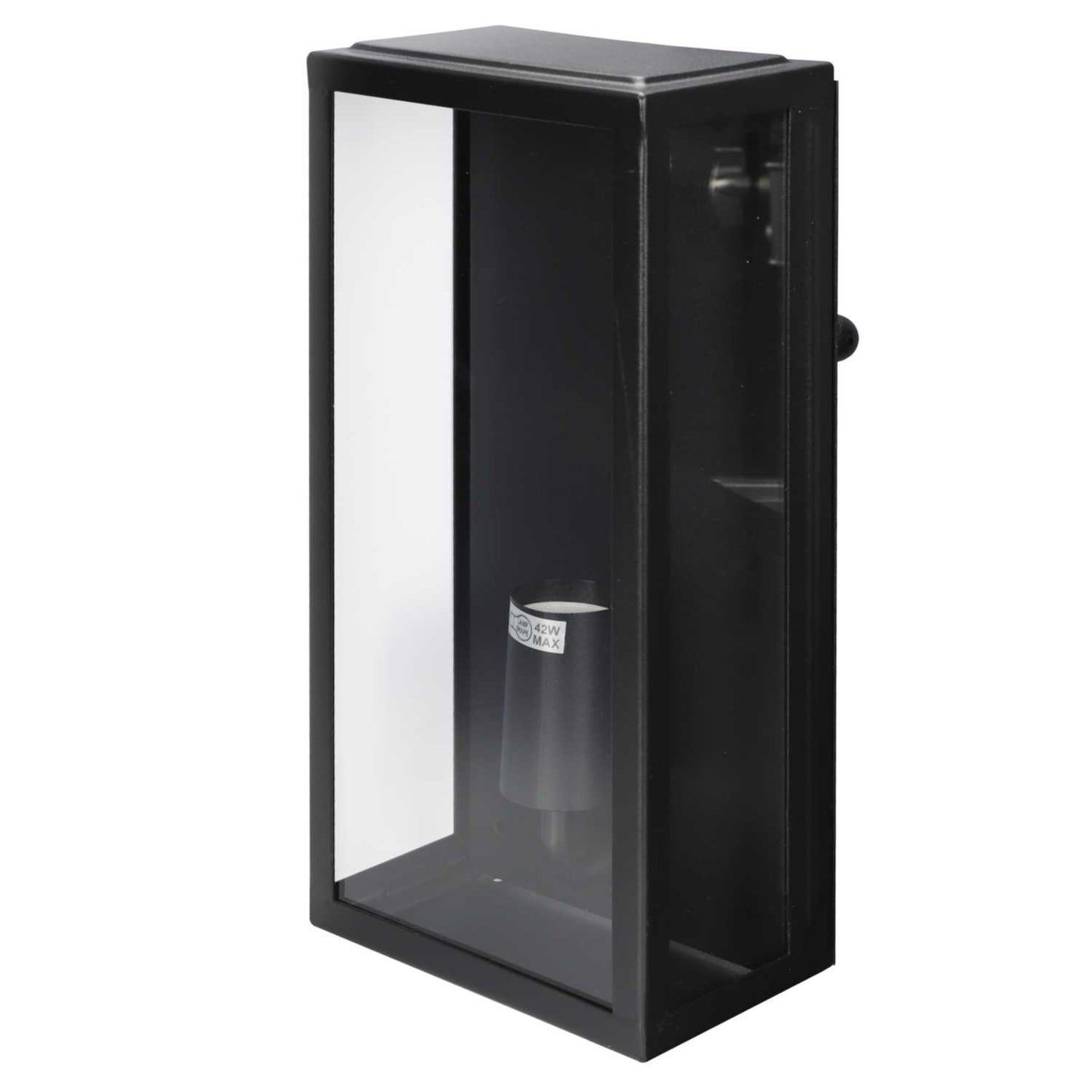 Forum Minerva ES/E27 Box Lantern IP44 Black