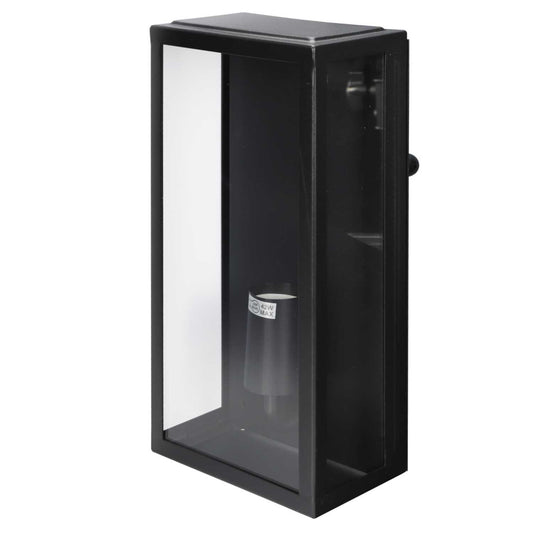 Forum Minerva ES/E27 Box Lantern IP44 Black
