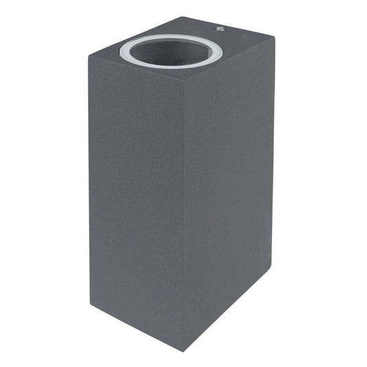 Forum Fleet GU10 Up / Down Square Wall Light Anthracite