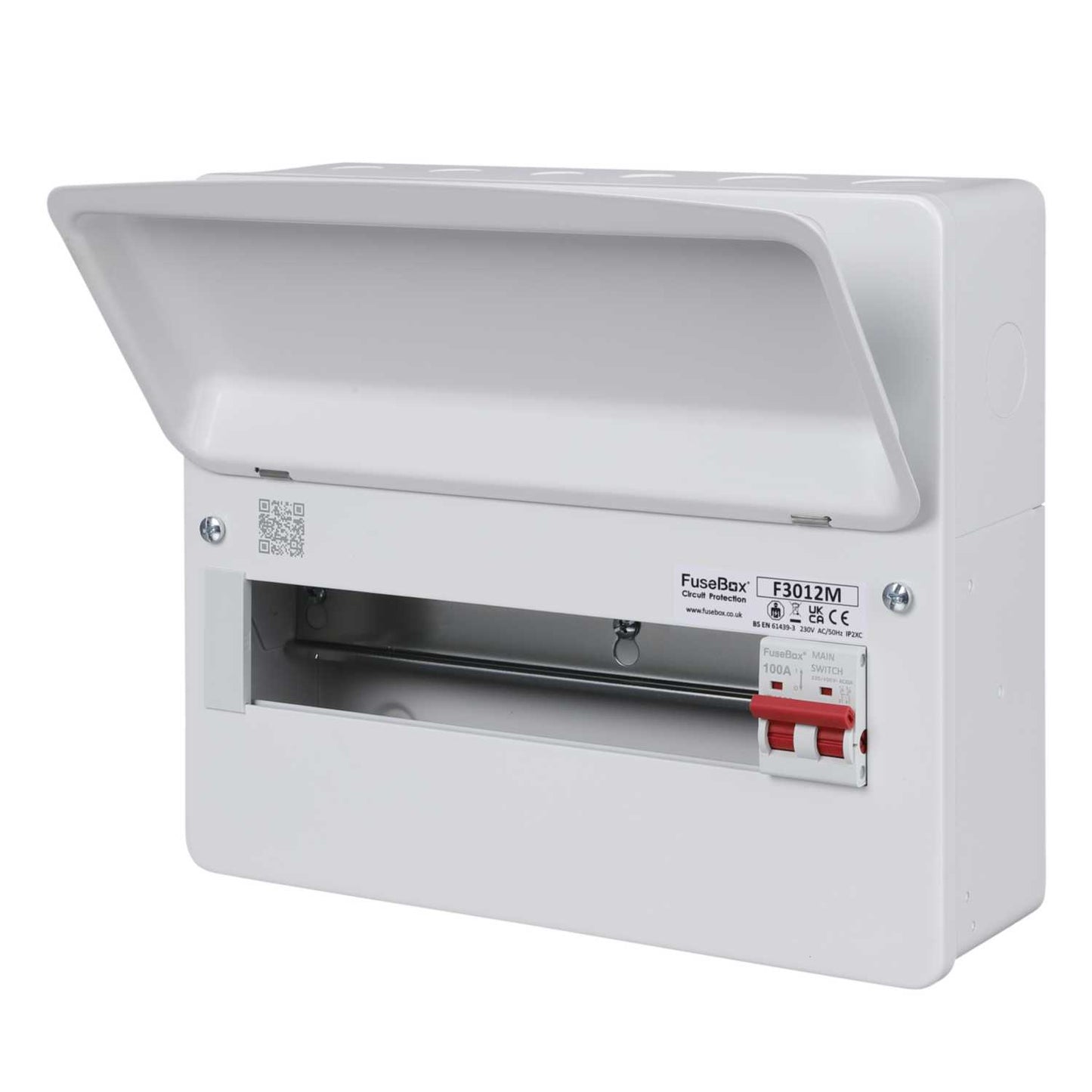 Fusebox 12 Way Consumer Unit with 100A Main Switch
