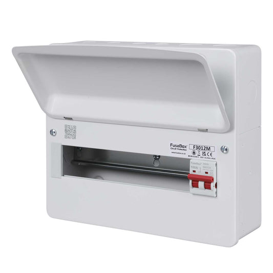 Fusebox 12 Way Consumer Unit with 100A Main Switch