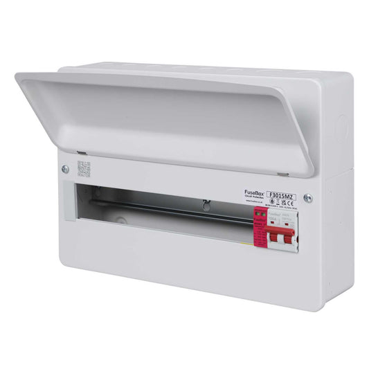 Fusebox 15 Way Consumer Unit with 100A Main Switch and Type 2 SPD
