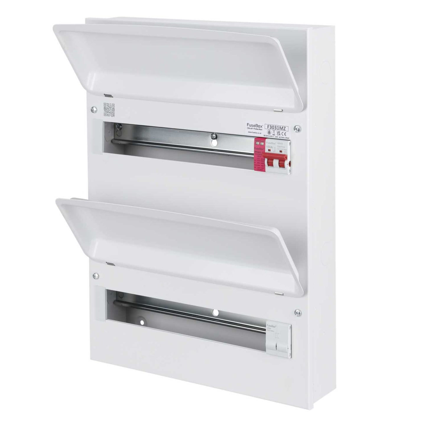 Fusebox 31 Way Dual Row Consumer Unit with 100A Main Switch and Type 2 SPD