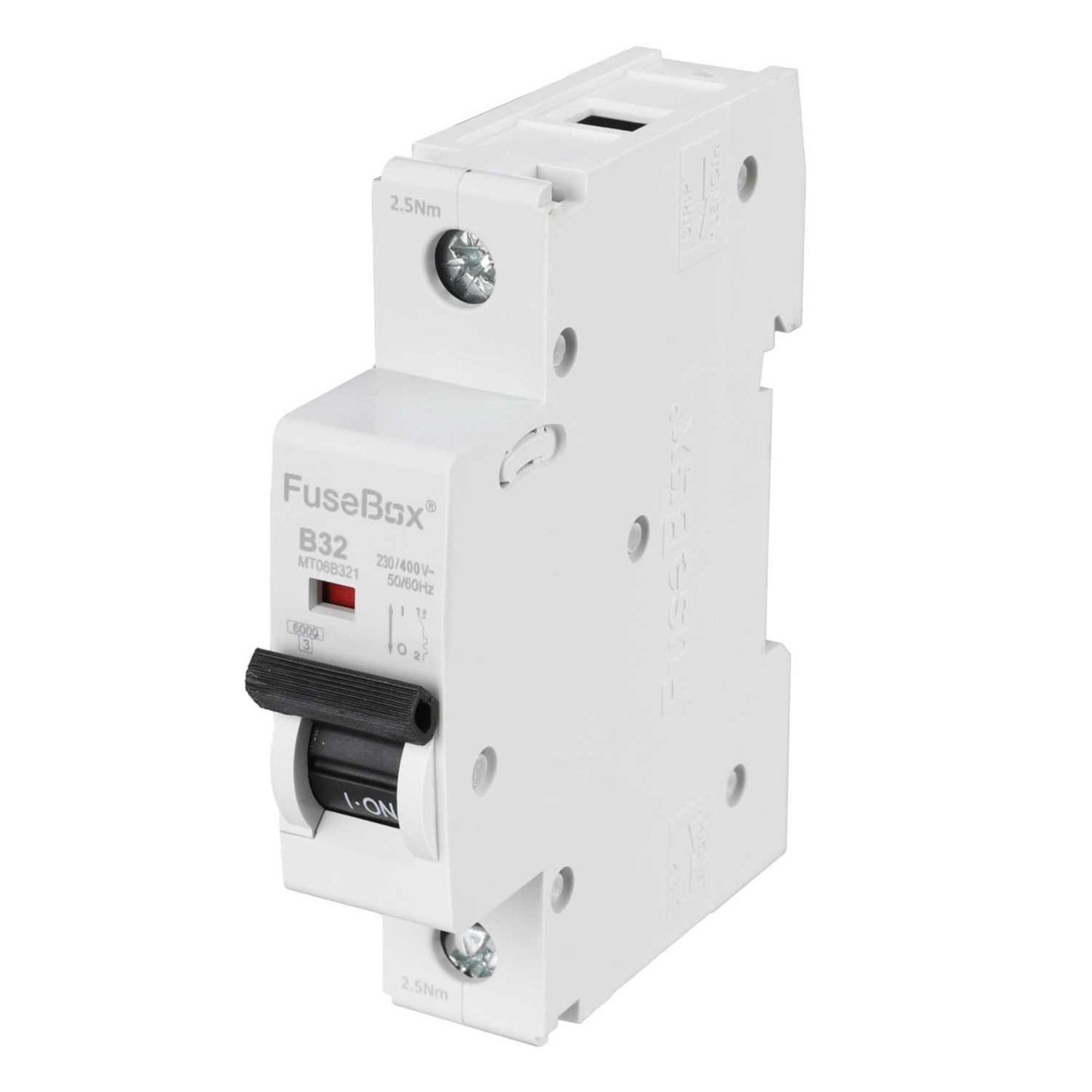 Fusebox 32A Single Pole 6kA B Curve MCB