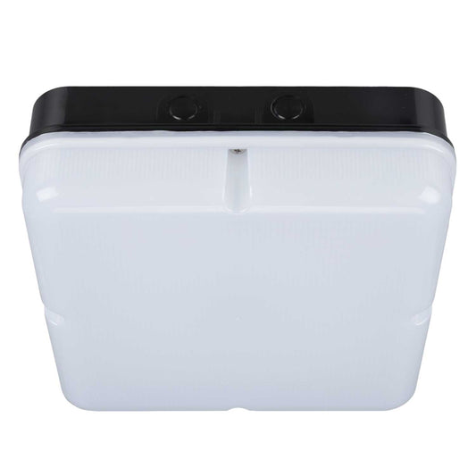 Fusion Quad 16W LED Tri-Colour Square Bulkhead Black / Opal