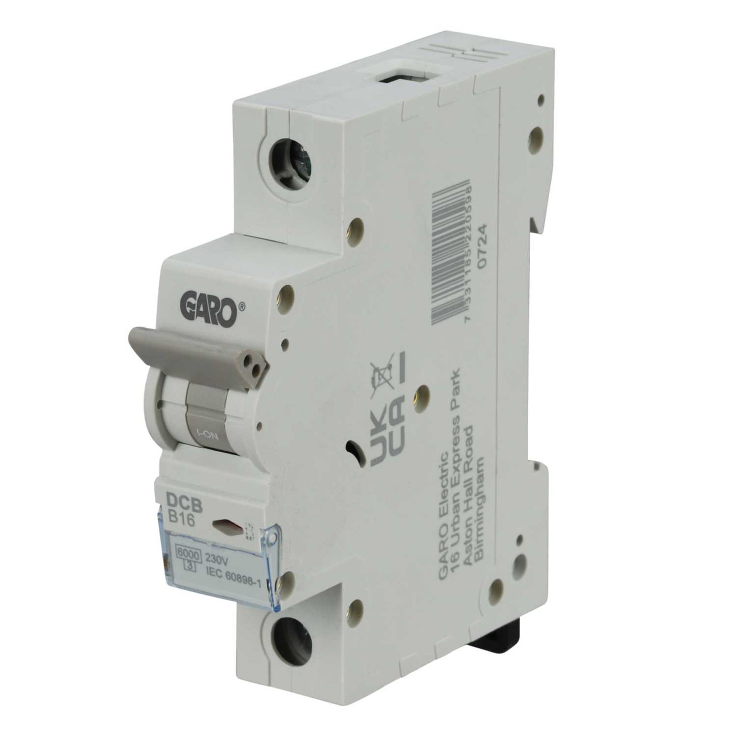 Garo 16A Single Pole 6kA B Curve MCB