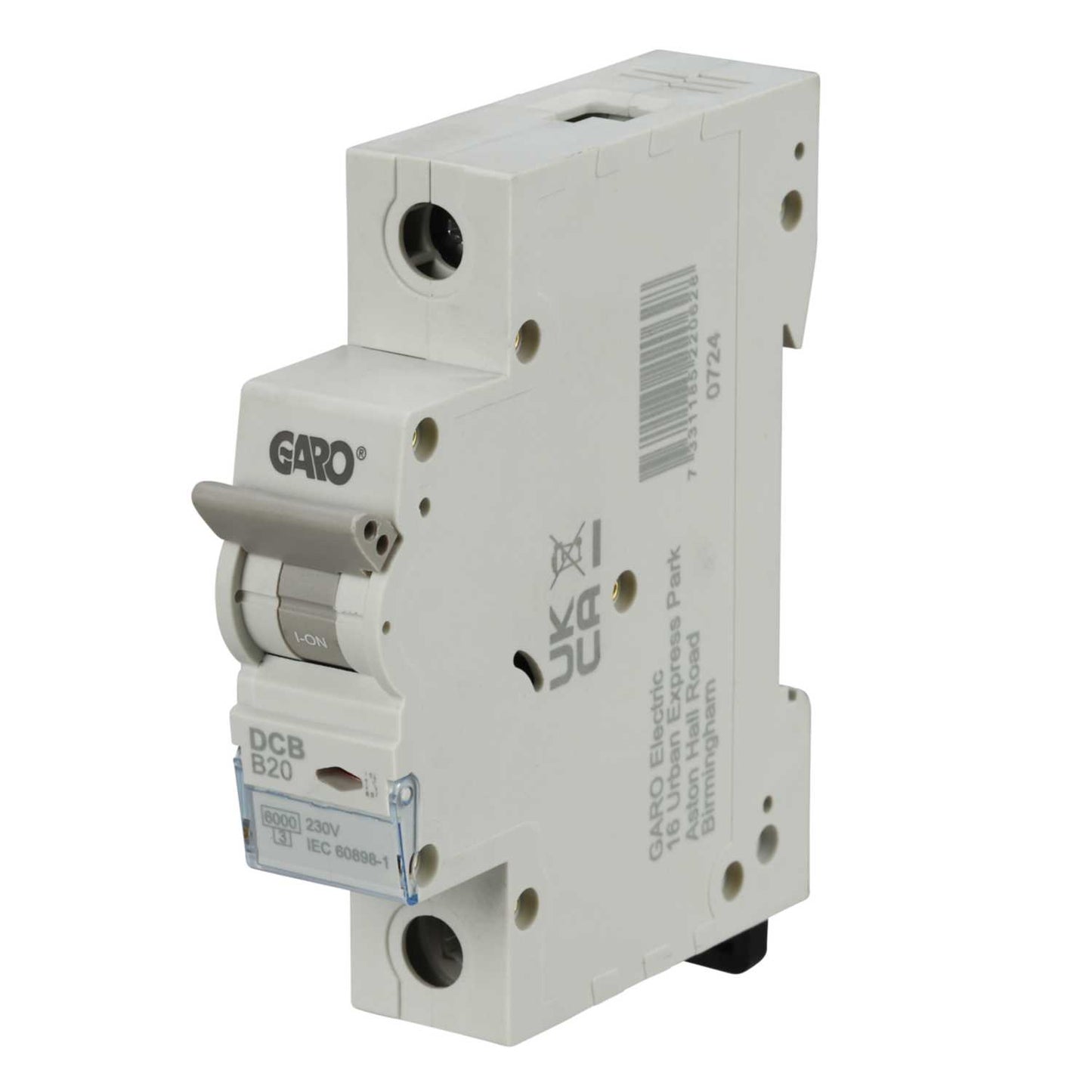 Garo 20A Single Pole 6kA B Curve MCB