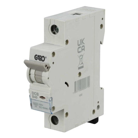 Garo 40A Single Pole 6kA B Curve MCB