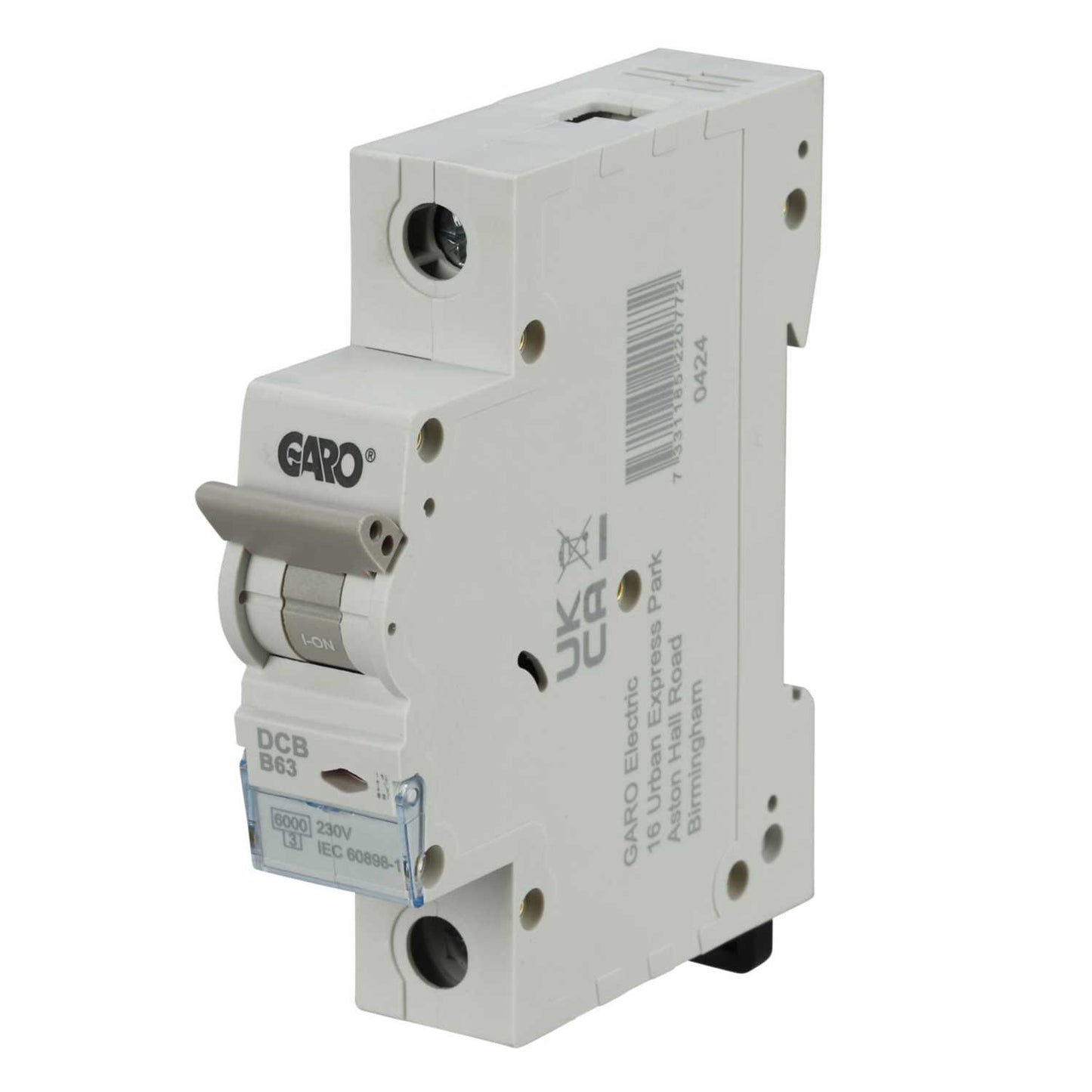 Garo 63A Single Pole 6kA B Curve MCB
