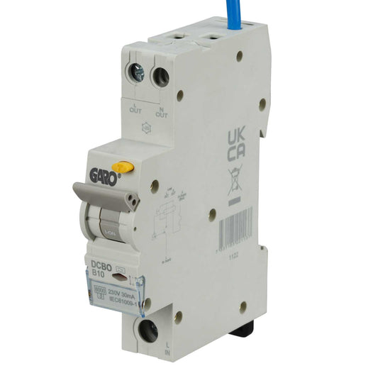 Garo 10A Double Pole 1 Module B Curve 6kA 30mA Compact Type A Rcbo