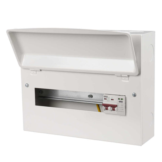 Garo 11 Way 100A Isolator Incomer Metal Clad Consumer Unit with Type 2 SPD