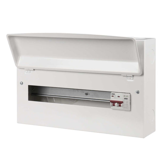 Garo 15 Way 100A Isolator Incomer Metal Clad Consumer Unit with Type 2 SPD