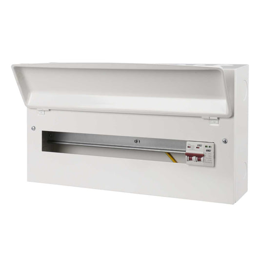 Garo 19 Way 100A Isolator Incomer Metal Clad Consumer Unit with Type 2 SPD