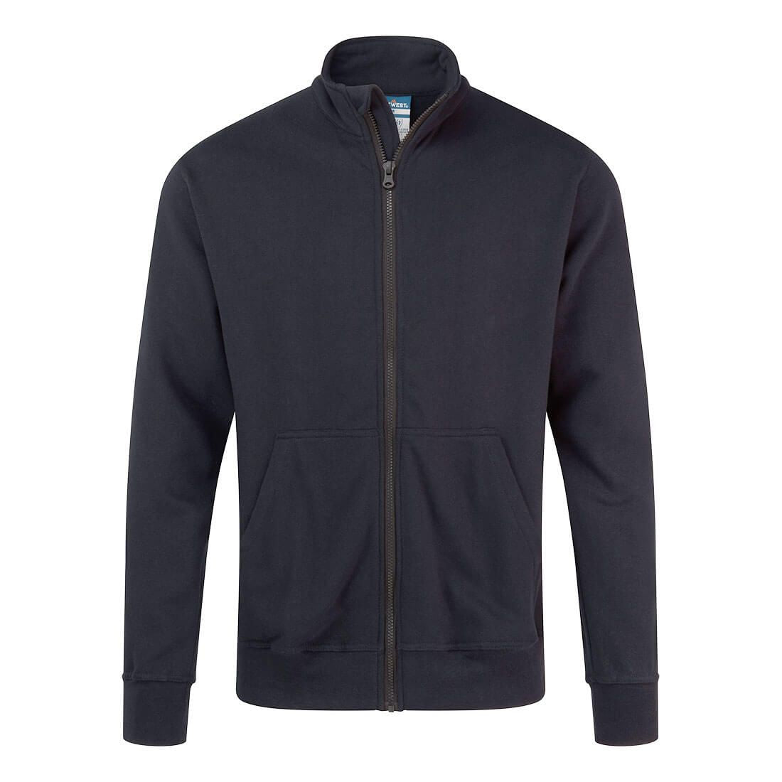 Modaflame Knit FR Full Zip Sweatshirt, L, R, Navy