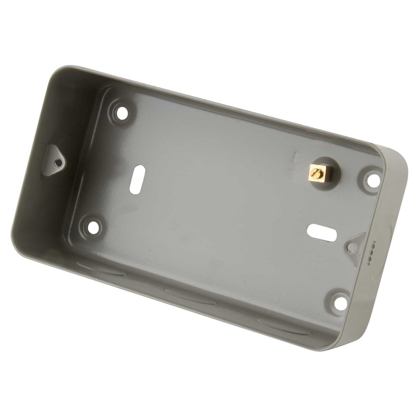 Schneider GET 3 and 4 Gang Surface Metal Back Box with Knockouts