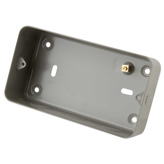 Schneider GET 3 and 4 Gang Surface Metal Back Box with Knockouts