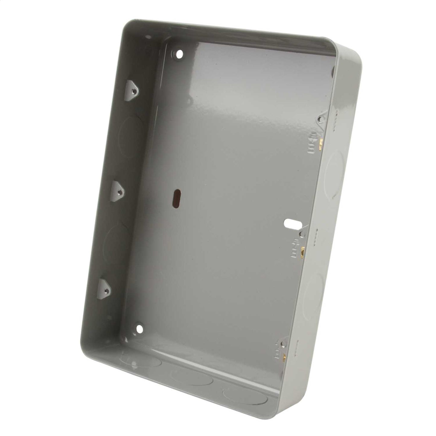 Schneider GET 9 and 12 Gang Surface Metal Back Box with Knockouts
