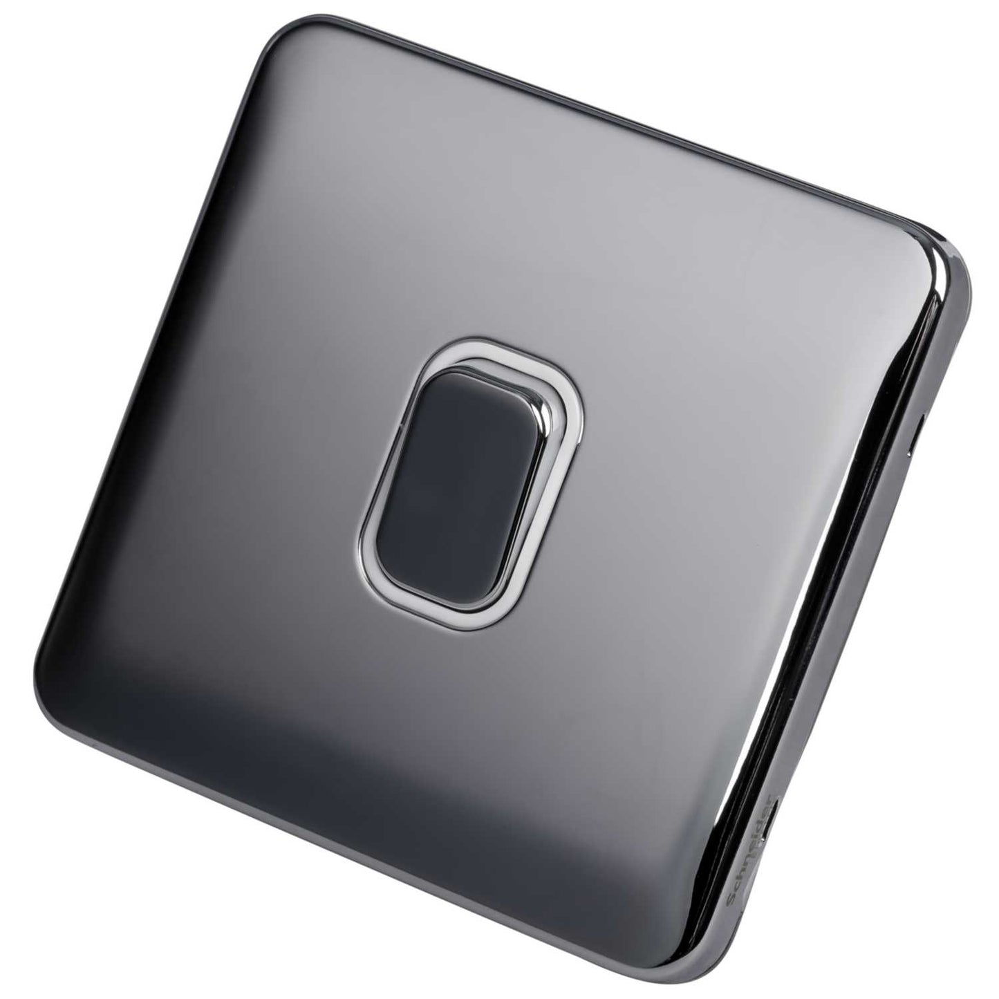 Schneider Lisse Deco 20A DP Switch Screwless White Insert Polished Chrome