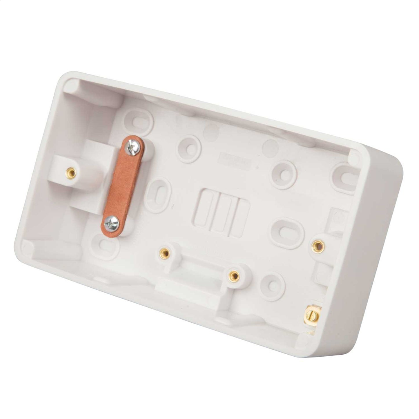 Schneider Lisse 2 Gang 47mm Pattress Back Box White