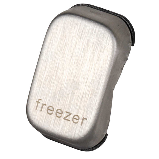 Schneider Lisse Deco Rocker Cap marked Freezer Stainless Steel (Pack of 6)