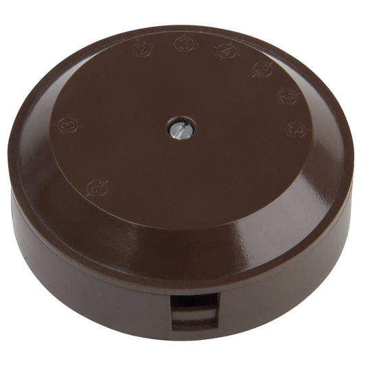 Schneider GET 20A 6 Terminal Junction Box Brown