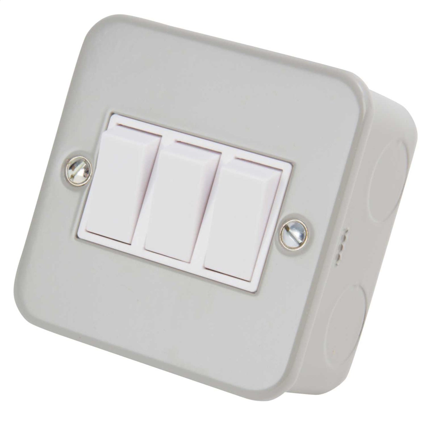 Schneider GET Exclusive 10A 3 Gang 2 Way Switch Metal Clad