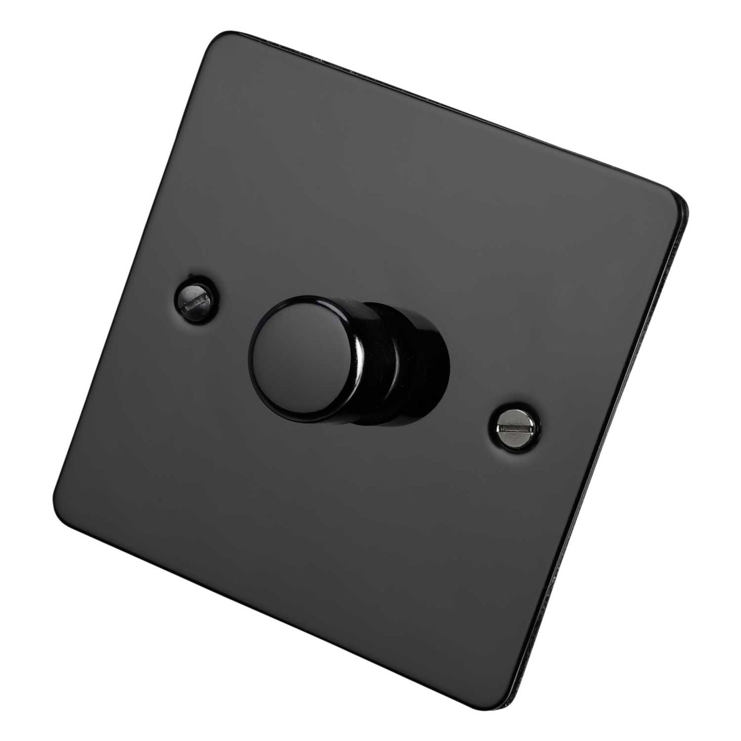 Schneider GET Ultimate Flat Plate 400W 1 Gang 2 Way Dimmer Switch Black Nickel