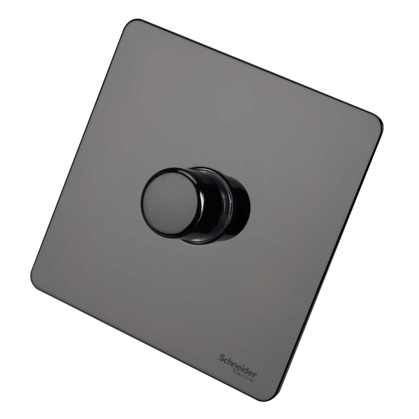 Schneider GET Ultimate 400W 1 Gang 2 Way Screwless Dimmer Switch Black Nickel