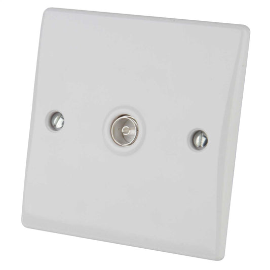 Schneider GET Ultimate 1 Gang Coaxial Socket White