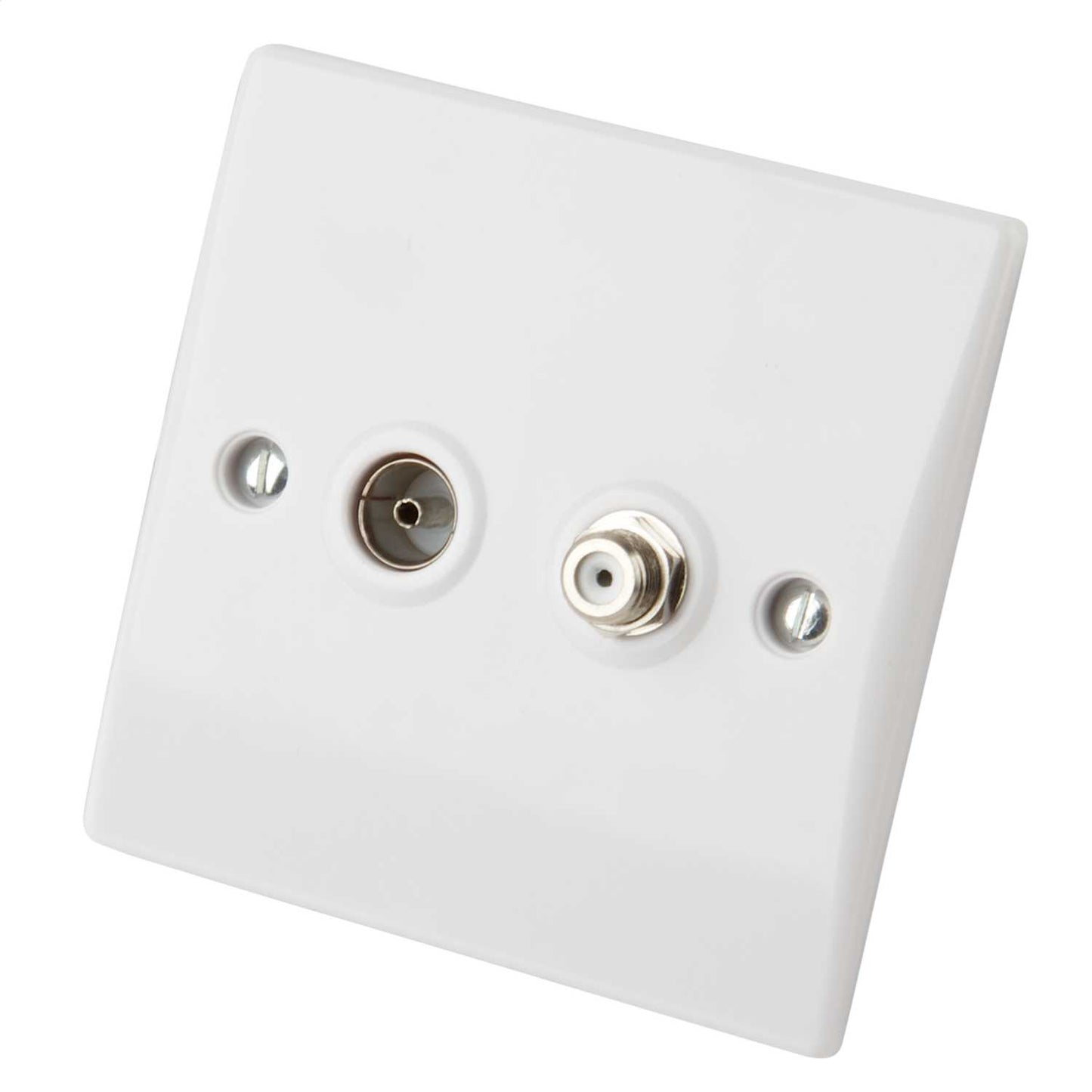 Schneider GET Ultimate 1 Gang TV and Satellite Socket White