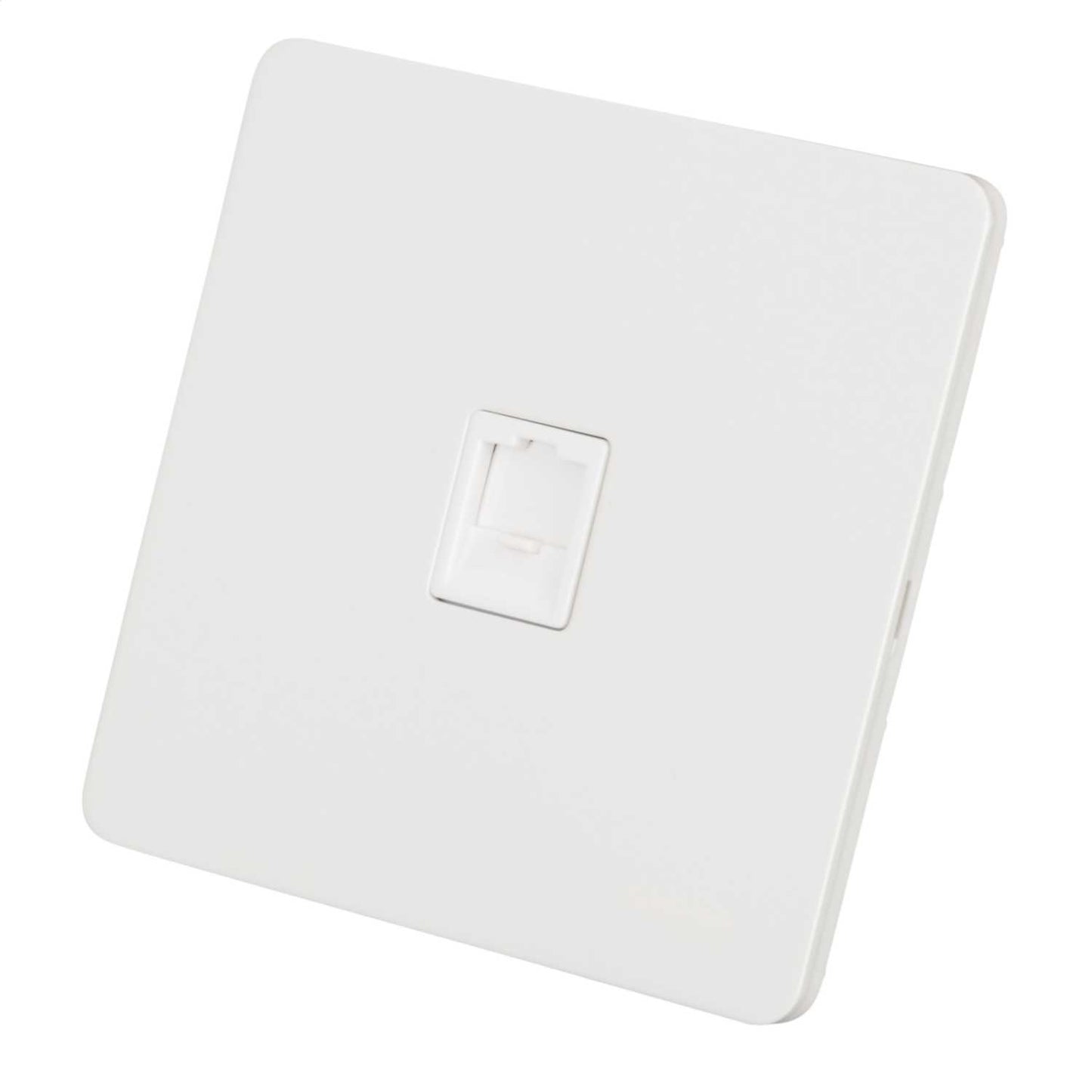 Schneider GET Ultimate 1 Gang Screwless RJ45 Data Socket White Insert Painted White