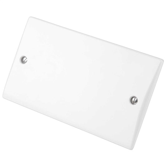 Schneider GET Ultimate 2 Gang Blank Plate White
