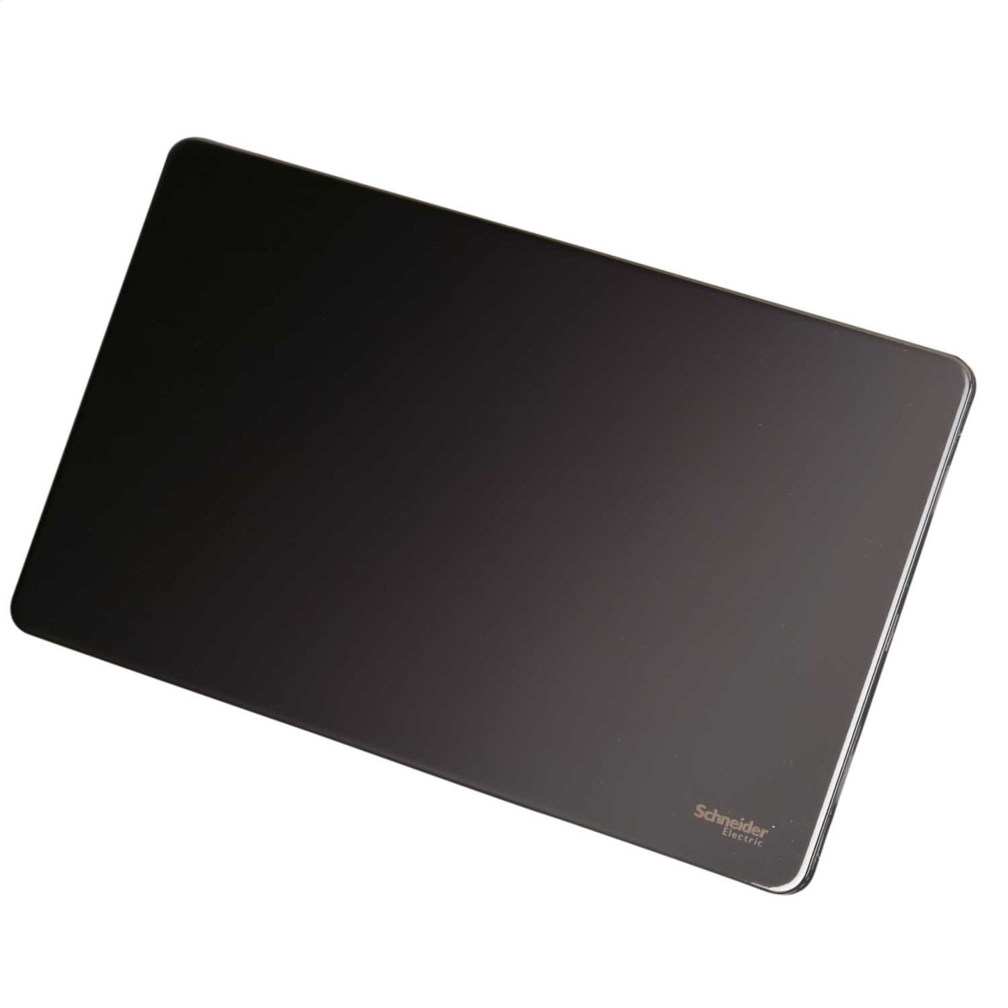 Schneider GET Ultimate 2 Gang Screwless Blank Plate Black Nickel