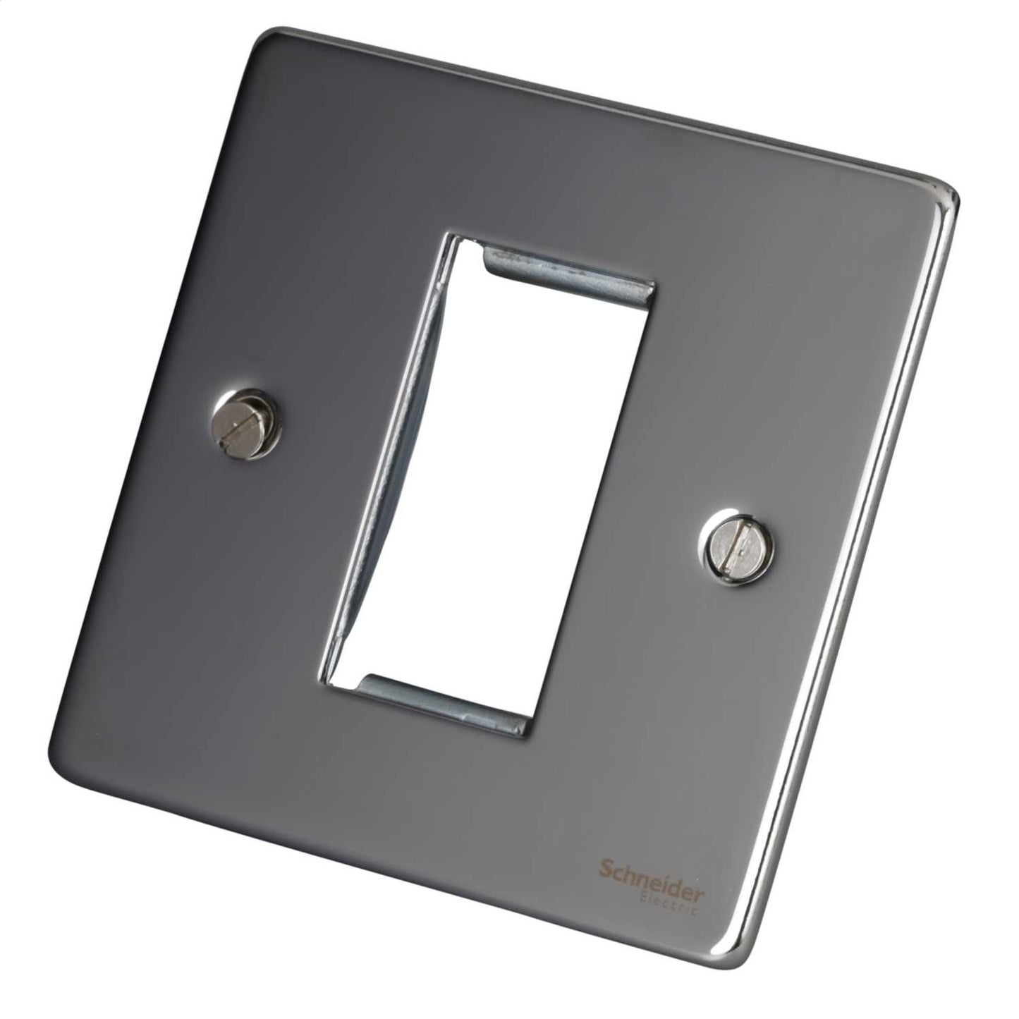 Schneider GET Ultimate GET Ultimate 1 Gang 1 Module Face Plate Polished Chrome