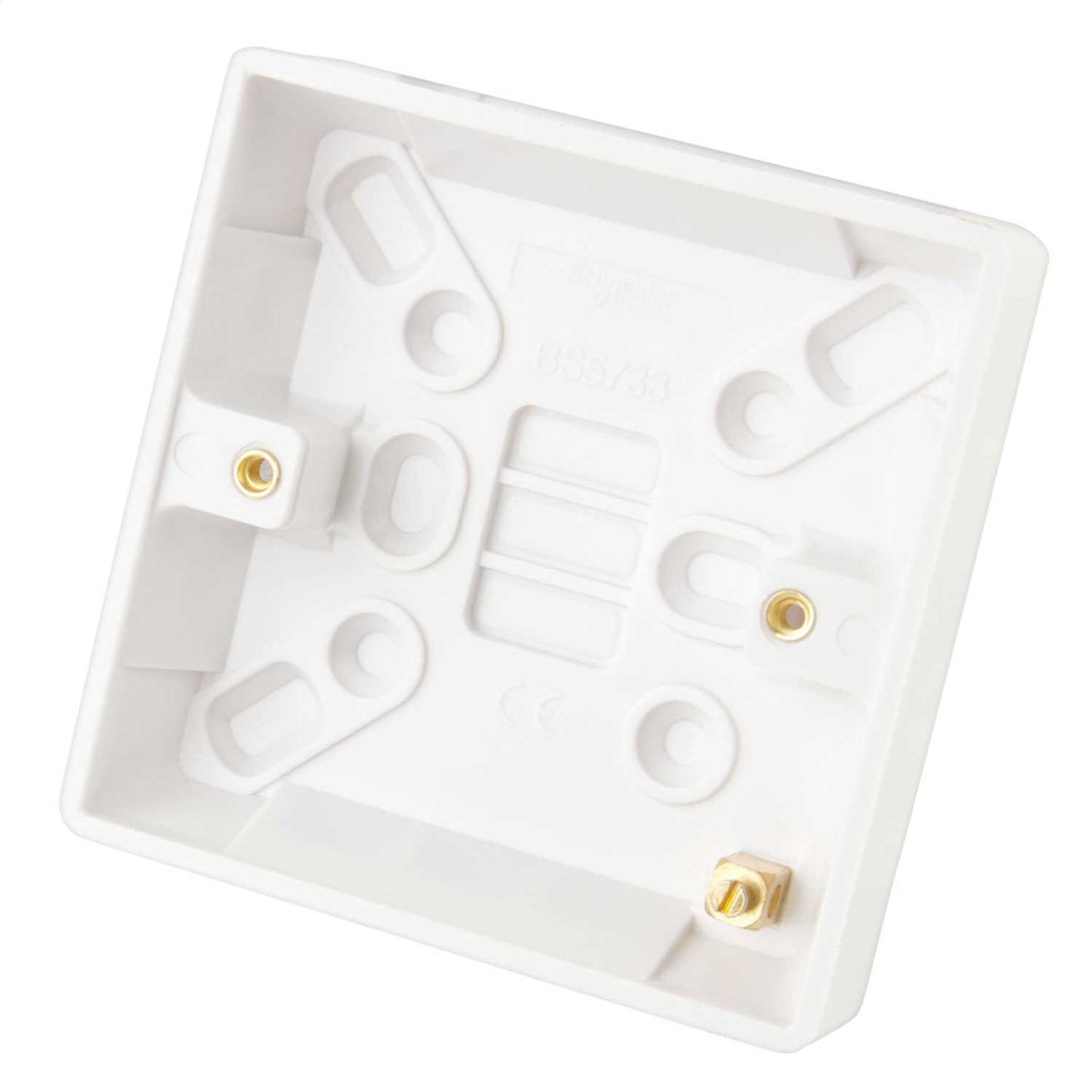 Schneider GET Ultimate 1 Gang 16mm Pattress Back Box White