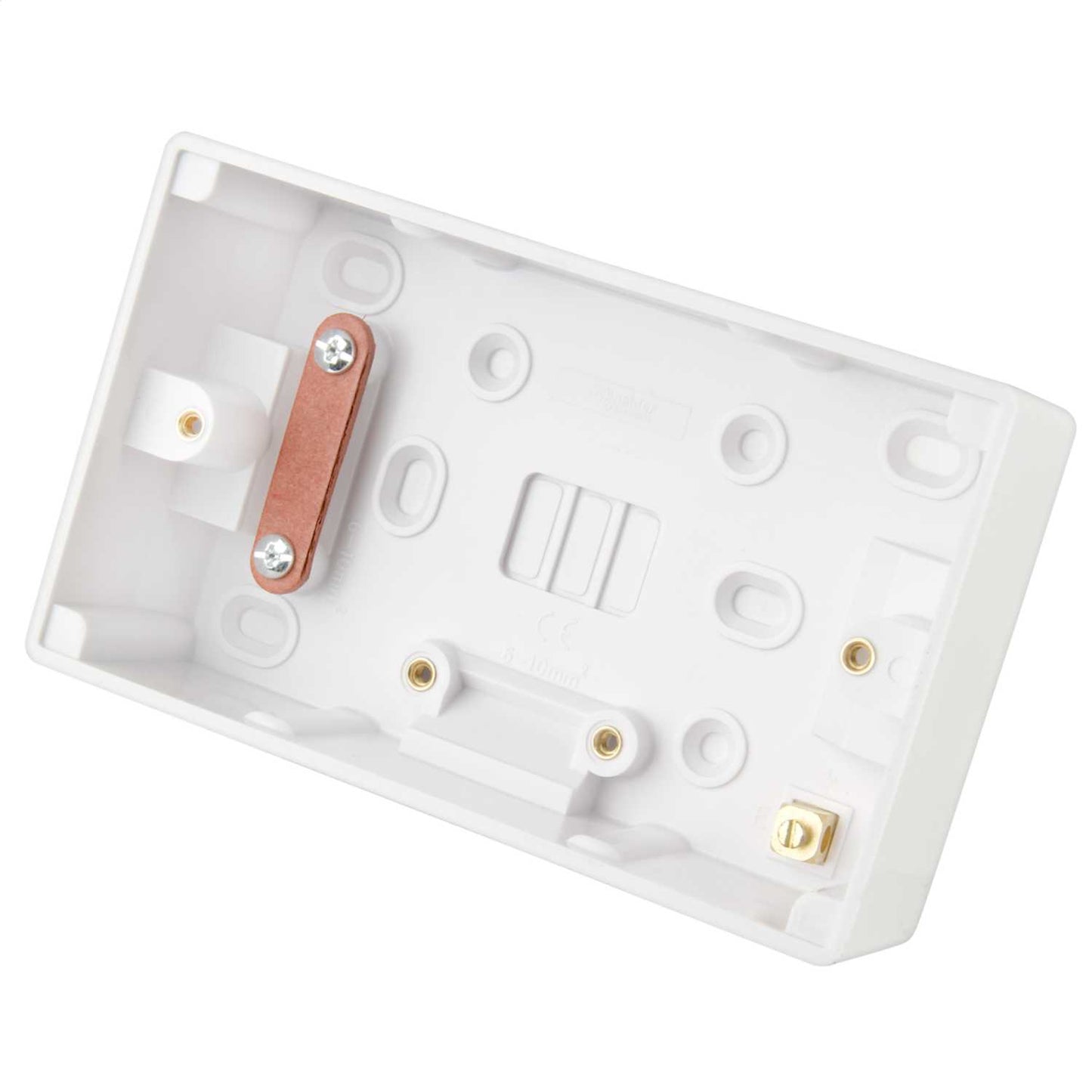 Schneider GET Ultimate 2 Gang 47mm Pattress Back Box White