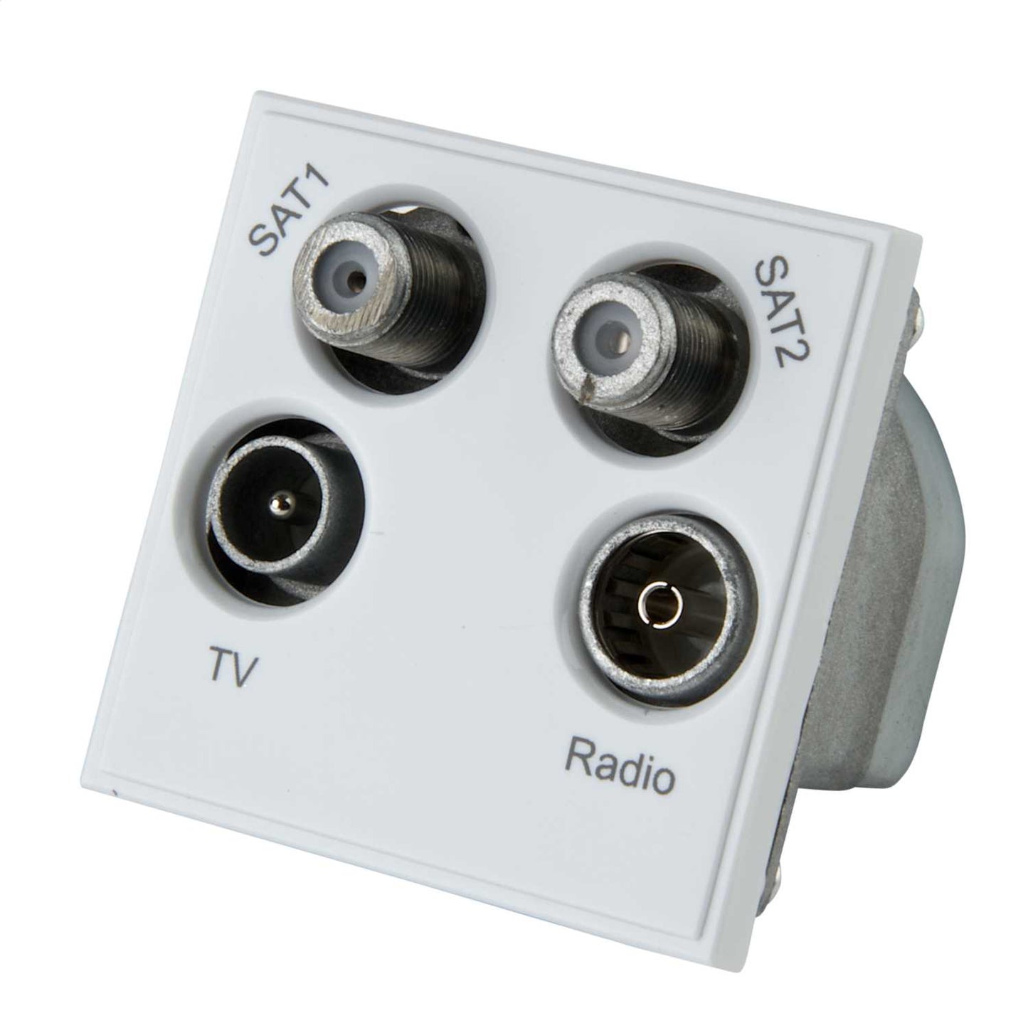 Schneider GET Ultimate TV/FM Sat 1/Sat 2 Quadplexer Euro Module White
