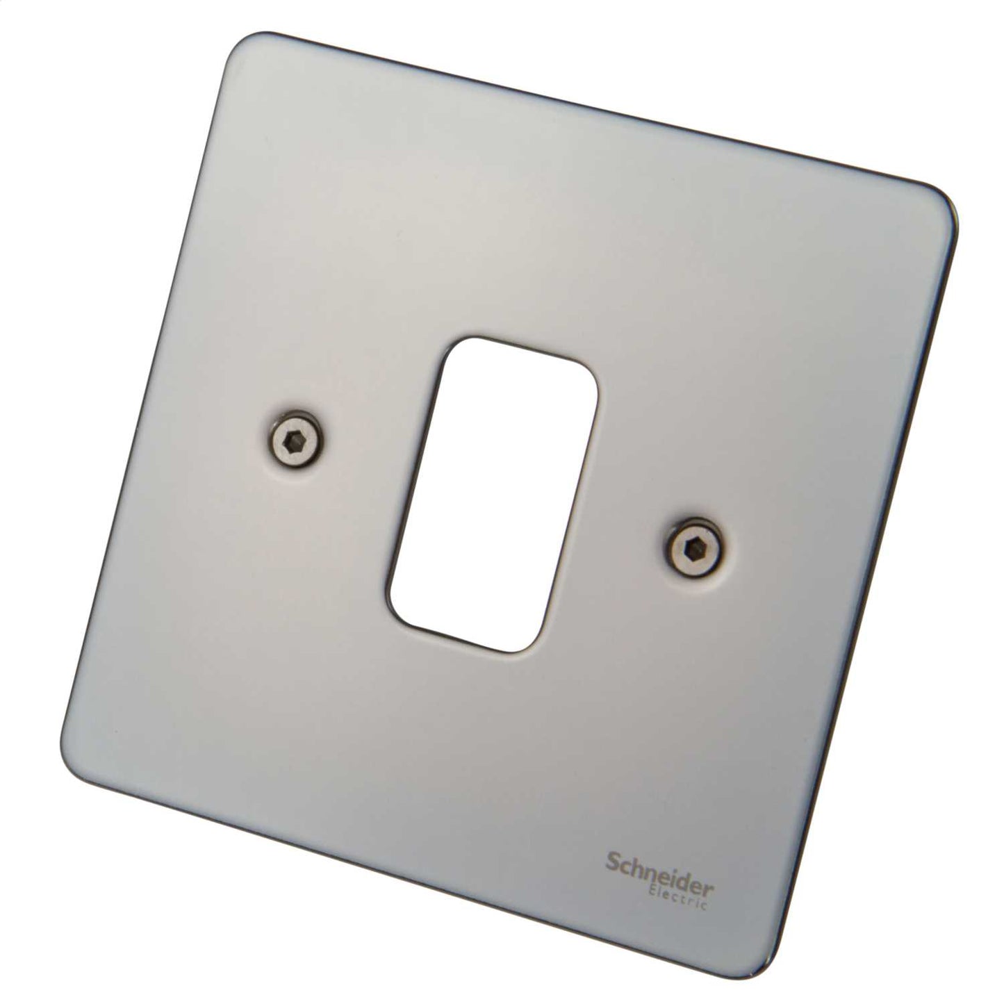 Schneider GET Ultimate 1 Gang Grid Front Plate Black Nickel