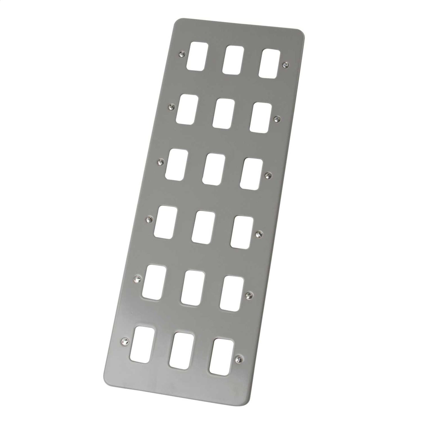 Schneider GET Ultimate 18 Gang Grid Front Plate Metal Clad