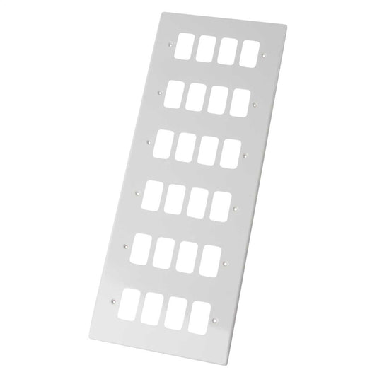 Schneider GET Ultimate 24 Gang Grid Face Plate White