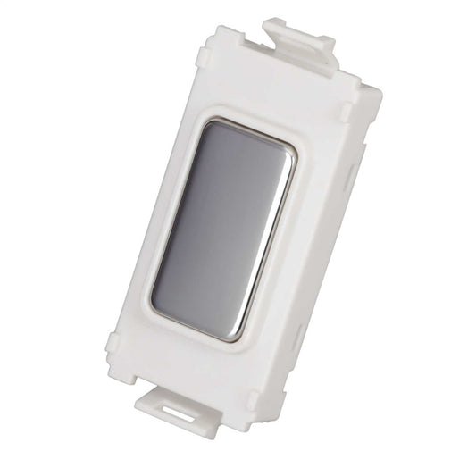 Schneider GET Ultimate Grid Blank Mirror Steel White Insert