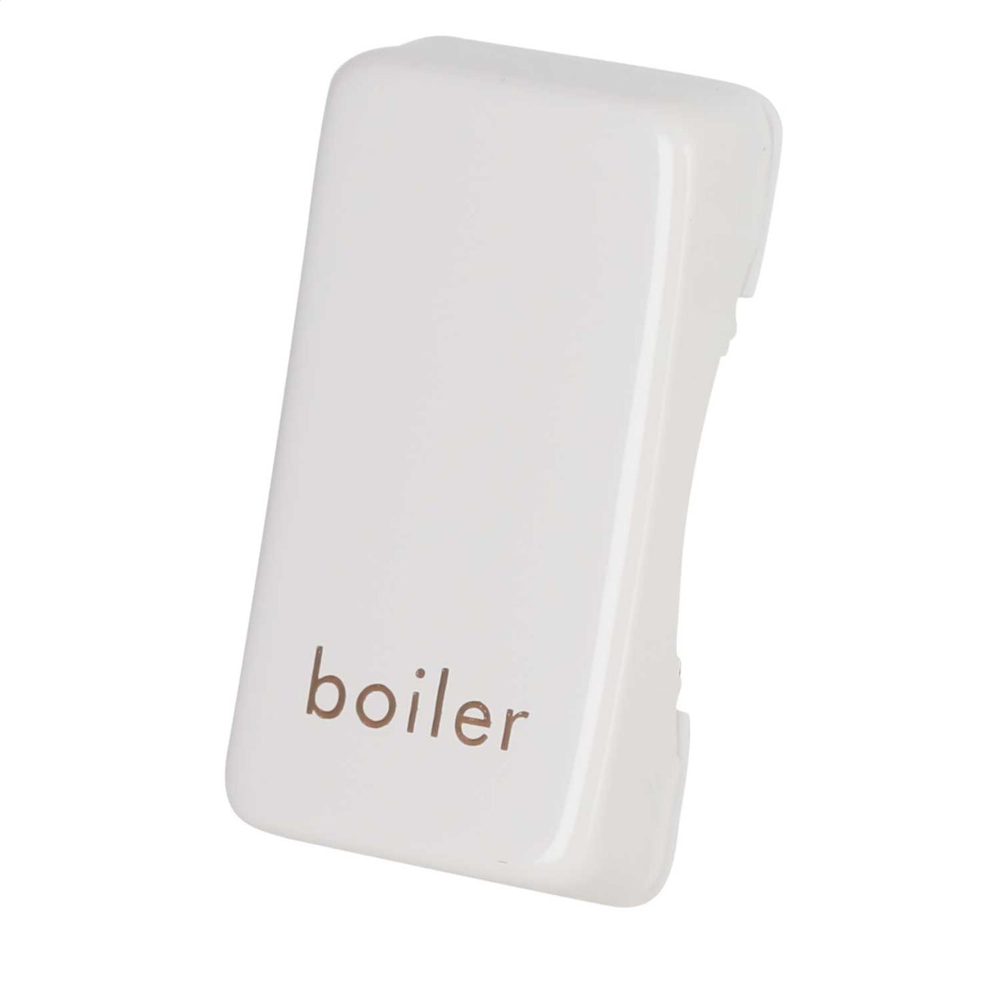 Schneider GET Ultimate 1 Gang Screwless Rocker Cap marked Boiler Painted White (Pack of 6)